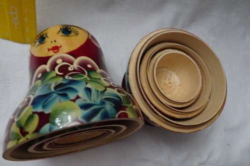 Set of Russian Babushka Dolls - 14 cm and down