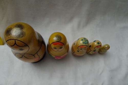 Set of Russian Babushka Dolls - 11 cm and down