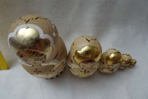 Set of Russian Babushka Dolls - 8.5 cm and down