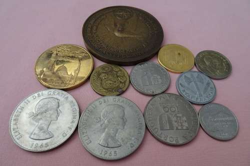 Lot of International Coins and Medallions (Bid for the Lot)