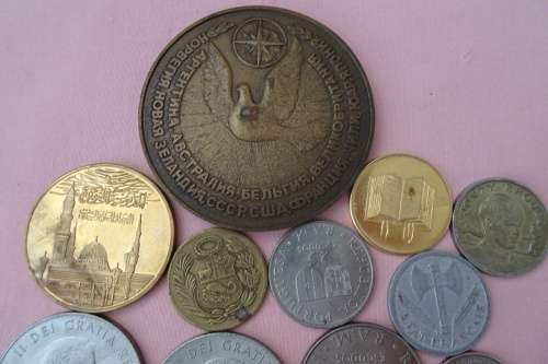 Lot of International Coins and Medallions (Bid for the Lot)