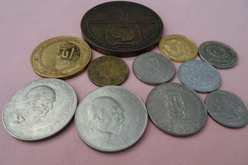 Lot of International Coins and Medallions (Bid for the Lot)