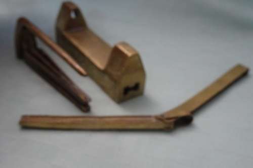 Beautiful Eastern Vintage Brass Lock for a Antique Kist in Excellent Condition