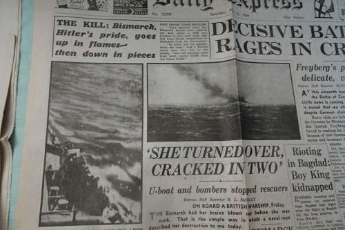 Very Interesting Lot of Four  WW 2 News Papers in good condition (See description)