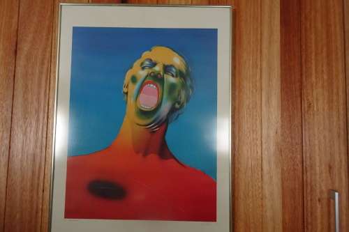 Very Rare Lithograph by Famous S.A. Artist Norman Catherine 1949  --   -  Self  Portrait 47/100