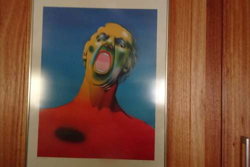 Very Rare Lithograph by Famous S.A. Artist Norman Catherine 1949  --   -  Self  Portrait 47/100