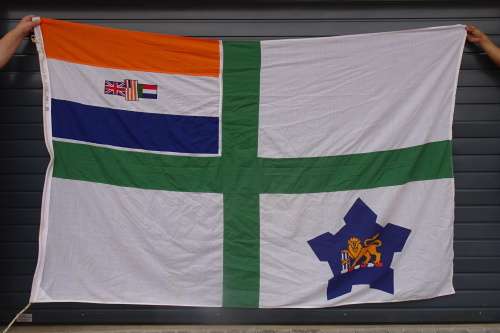 Very Big Old SADF Navy 1984 Flag 2.7m x 1.8m in excellent condition