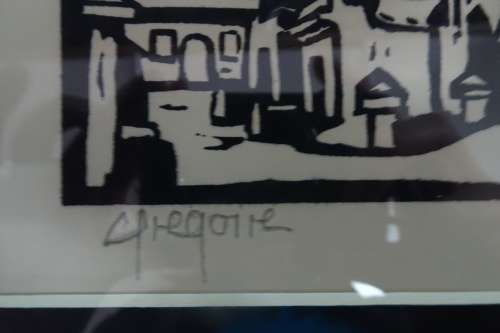 Gregoire Boonzaier 1909 - 2005  Bo-Kaap- Signed in Pencil