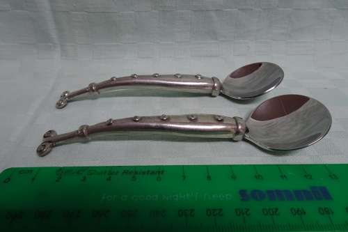 2 x Carrol Boyes Condiment Spoons in Great Condition and Clearing Marked (Bidding per Piece)