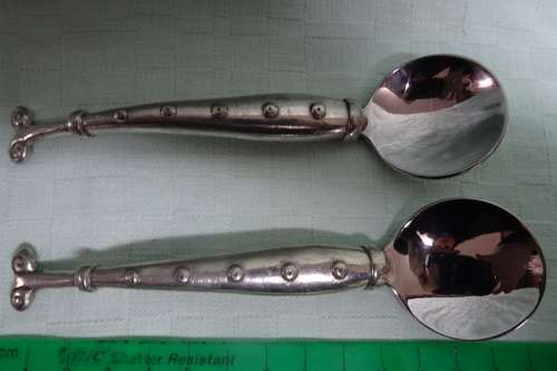 2 x Carrol Boyes Condiment Spoons in Great Condition and Clearing Marked (Bidding per Piece)
