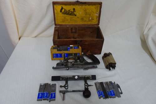 Vintage Record Multi Plane No 405  with more than 50 Blades in Original Box