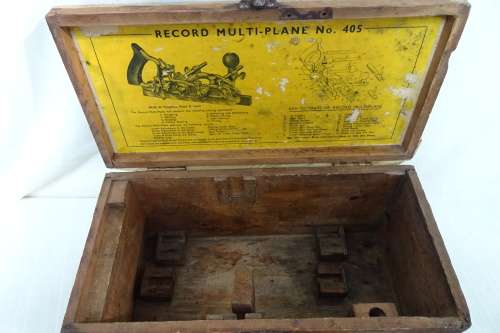 Vintage Record Multi Plane No 405  with more than 50 Blades in Original Box