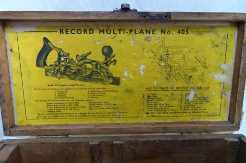 Vintage Record Multi Plane No 405  with more than 50 Blades in Original Box