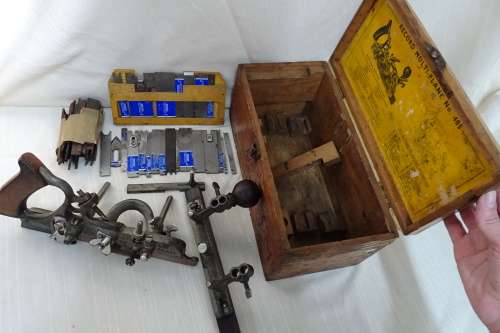 Vintage Record Multi Plane No 405  with more than 50 Blades in Original Box