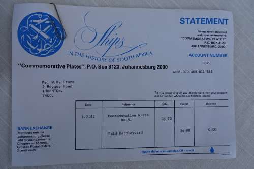 Ships In The History of South Africa - Chapman (No:6)_Plate No:0379_ Boxed