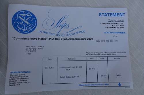 Ships In The History of South Africa - Endeavour (No:8)_Plate No:0379_ Boxed