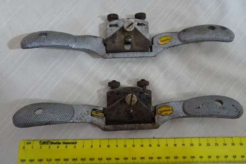 2 x Stanley Spokeshave - Malleable Unbreakable Iron - Made in England