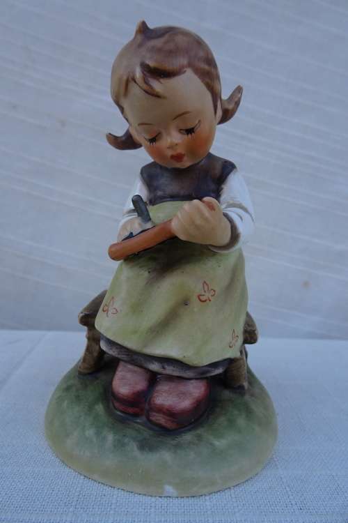 Hummel Goebel - Busy Student Girl Writing Her ABC's ( W. Germany)