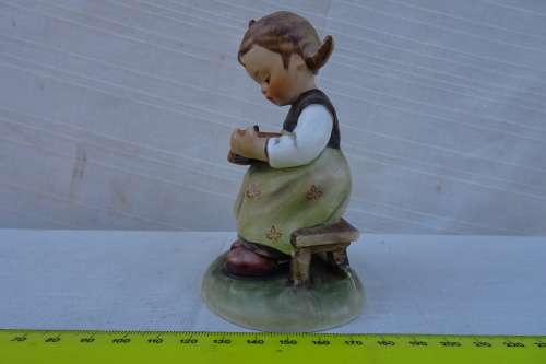 Hummel Goebel - Busy Student Girl Writing Her ABC's ( W. Germany)