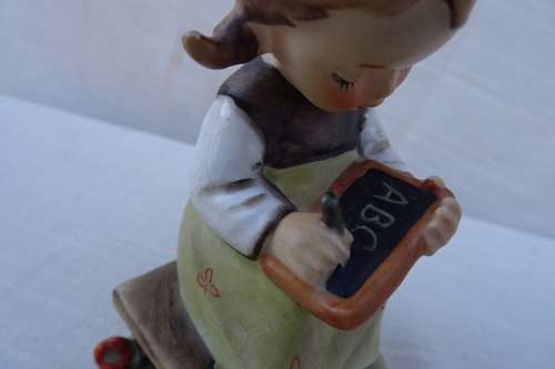 Hummel Goebel - Busy Student Girl Writing Her ABC's ( W. Germany)