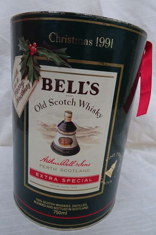 Bell's Old Scotch Whisky - 750ml  - Christmas 1991- Boxed Sealed and Full