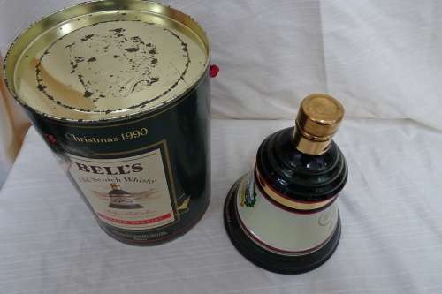 Bell's Old Scotch Whisky - 750ml  - Christmas 1991- Boxed Sealed and Full