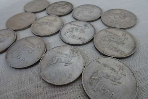 12  X 1967 Silver Republic of South Africa One Rand Coins (BID PER COIN)