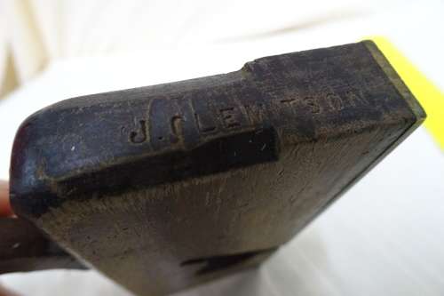 Very Small Vintage Brass and Wooden Rebate Plane  11.5 x 9 cm Marked J CLEMITSON