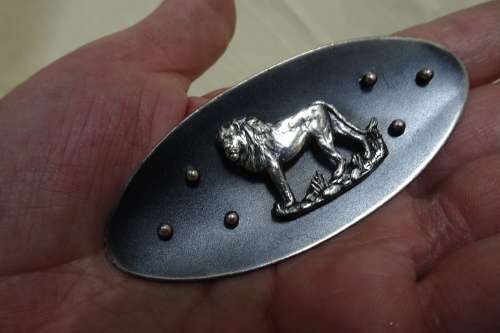 Rare Vintage Simba Brooch in Great Condition made in South Africa