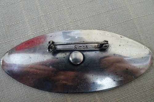 Rare Vintage Simba Brooch in Great Condition made in South Africa