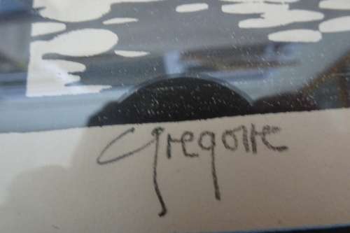 Gregoire Boonzaier 1909 - 2005  -Trees Linocut  - Signed in Pencil