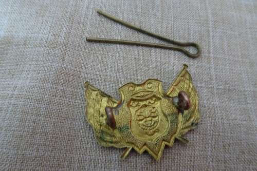 Very Rare Oranje Vrystaat Boer War Cap Badge