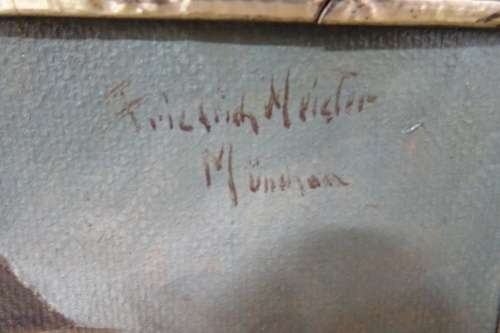 Beautiful Antique European Painting Oil on Board of Old Man - Artist Unknown