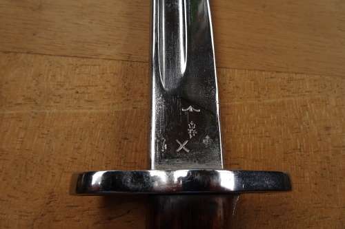 British Wilkinson 1907 Bayonet with Black Leather Scabbard