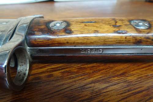 British Wilkinson 1907 Bayonet with Black Leather Scabbard