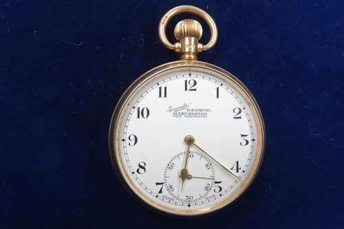 1938 9ct Hallmarked Gold Everite H. Samuel Manchester Non Magnetic Pocket Watch in Working Condition