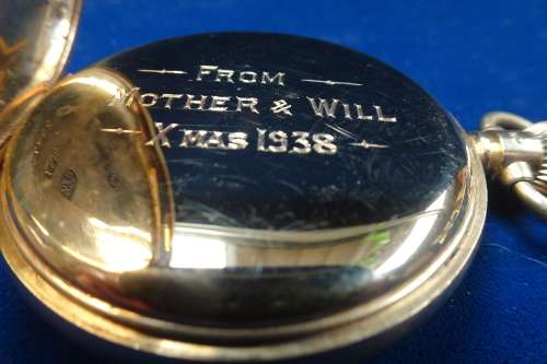 1938 9ct Hallmarked Gold Everite H. Samuel Manchester Non Magnetic Pocket Watch in Working Condition