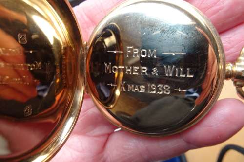 1938 9ct Hallmarked Gold Everite H. Samuel Manchester Non Magnetic Pocket Watch in Working Condition