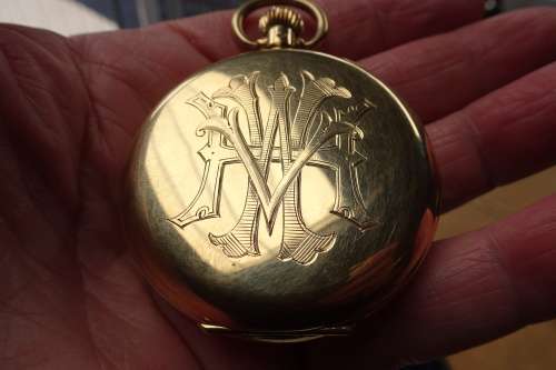 1938 9ct Hallmarked Gold Everite H. Samuel Manchester Non Magnetic Pocket Watch in Working Condition