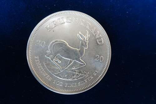 2020 South African 1 oz. Fine Silver Krugerrand Ag 99.99