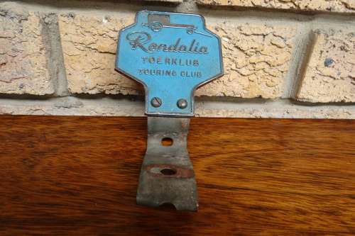 Rondalia Toerklub/Touring Club Car Badge  100 x 85 mm