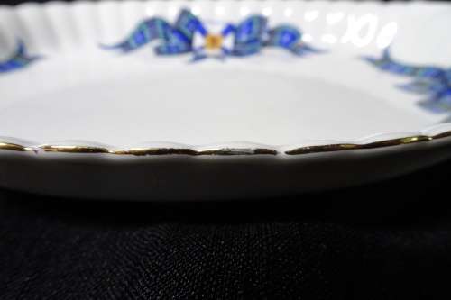 Vintage Royal Albert Bone China `Nova Scotia Tartan` Pattern Oval Sandwich/Cake Platter