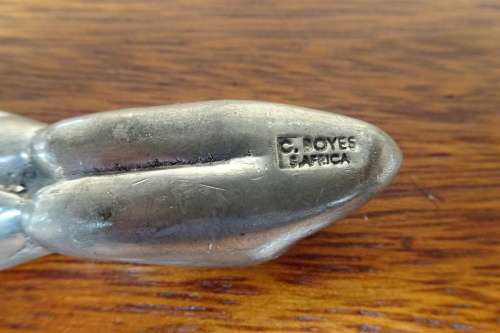 Unusual Carrol Boyes (1954 - 2019) Pewter and Stainless Steel Bottle Opener - Man Figure