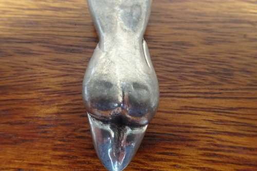 Unusual Carrol Boyes (1954 - 2019) Pewter and Stainless Steel Bottle Opener - Man Figure