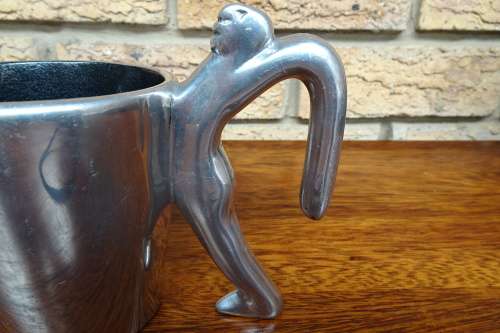 Vintage Carrol Boyes (1954 - 2019) "Man Wave" Pewter Milk Jug with Hallmark