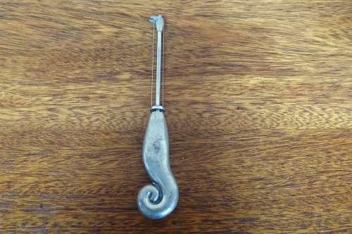 Lovely Vintage Carrol Boyes (1954 - 2019) Vintage Stainless Steel and Pewter Wave Cheese Slicer