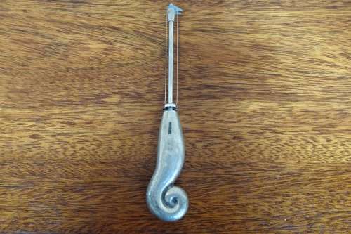 Lovely Vintage Carrol Boyes (1954 - 2019) Vintage Stainless Steel and Pewter Wave Cheese Slicer