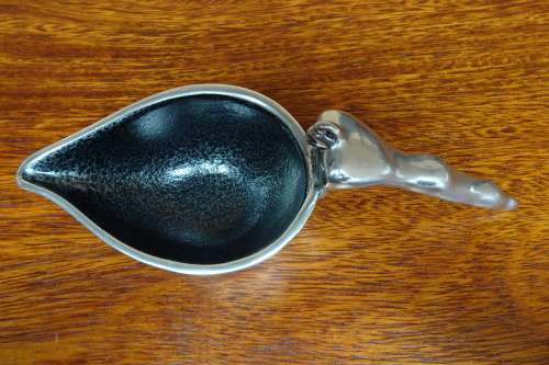 Very Elegant Carrol Boyes (1954 - 2019) Cast Aluminium Gravy Boat With Elongated Figure As Handle