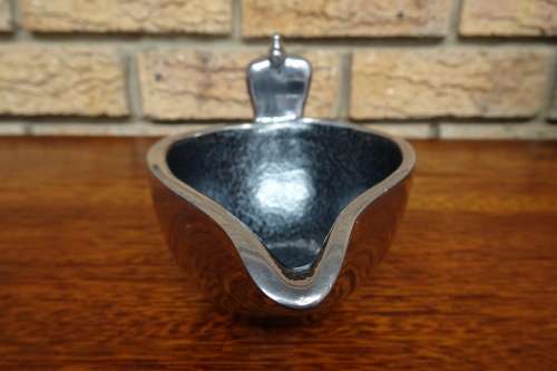 Very Elegant Carrol Boyes (1954 - 2019) Cast Aluminium Gravy Boat With Elongated Figure As Handle