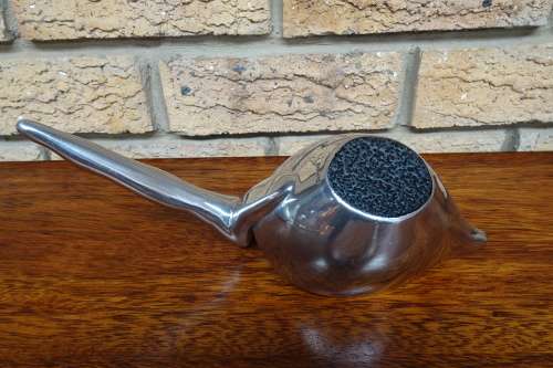 Very Elegant Carrol Boyes (1954 - 2019) Cast Aluminium Gravy Boat With Elongated Figure As Handle